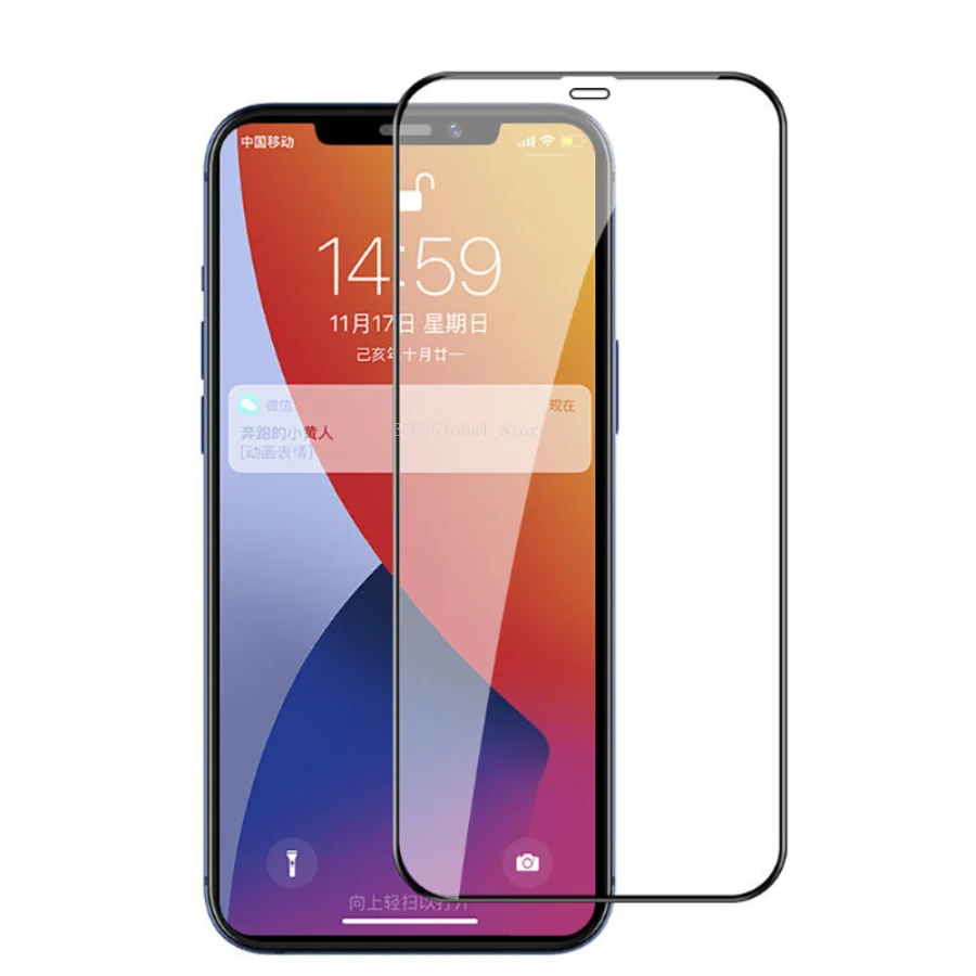 

3PCS 9H Hardness Screen Protector for iPhone 13 Pro Max 14 15 Plus 12 11 Pro Tempered Glass For iPhone 8 Plus X XR XS Max 7