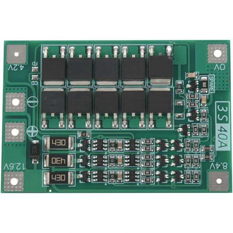 

8 шт., защитная плата 3S 40A для отвертки 12 в Li-Ion 18650 Bms