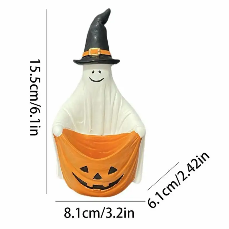 Ghost Planter Ghost Pen Pot Pencil Organizer Halloween Planter Bonsai Plant Holder Flower Pots Desk Supplies Organizer For