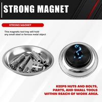 3-Piece Magnetic Tray Holder, Magnetic Parts Tray Set, Thickened Tray,Stainless Steel, Tool Trays For Screw, Bolts, Nuts 2
