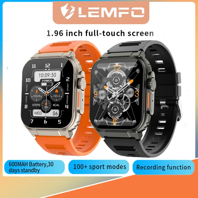 Lemfo LF26 MAX 1,32 Polegada HD Screen Smart Watch Smart Watch IP67  Propertício à Prova D'água Pulseira Esportiva ao ar Livre Relógio de Pulso  Com