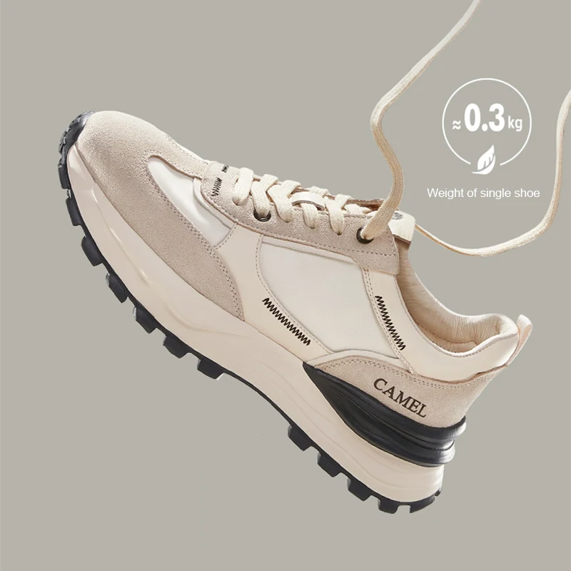 GOLDEN CAMEL Outdoor Casual Shoes Comfortable Breathable Sneakers Thick-soled Sports Running Forrest Shoes for Men 2023 Summer - Image 2