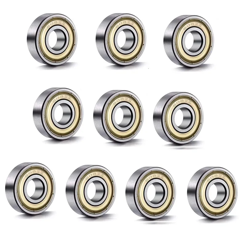 10PCS Bearing подшипники 603 604 605 606 607 608zz 608-2RS 609 623 624 625 626 627 628 629 ZZ RS Deep Groove Ball bearings 베어링