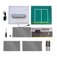 1/32 Assemble Diorama LED Lighting Garage Collection Gifts Acrylic Display Case Simulation Parking Lot Model for Home Decoration 1