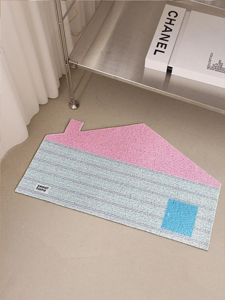 Korean Sle Cute House Entrance Mat Indoor Door Mat Easy to Clean Silk Circle Dustproof Mat Resistant to Dirt And Wear for s