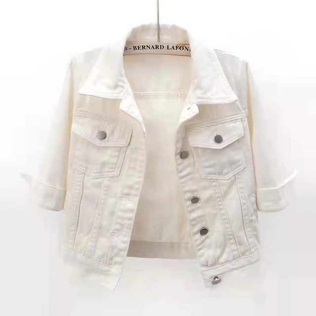 Top 90+ coloured denim jacket womens best