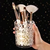 Cosmetic Storage Dustproof Makeup Brush Storage Bucket Cosmetic Brush Holder Cup For Dressing Table Transparent Pen Holder 2