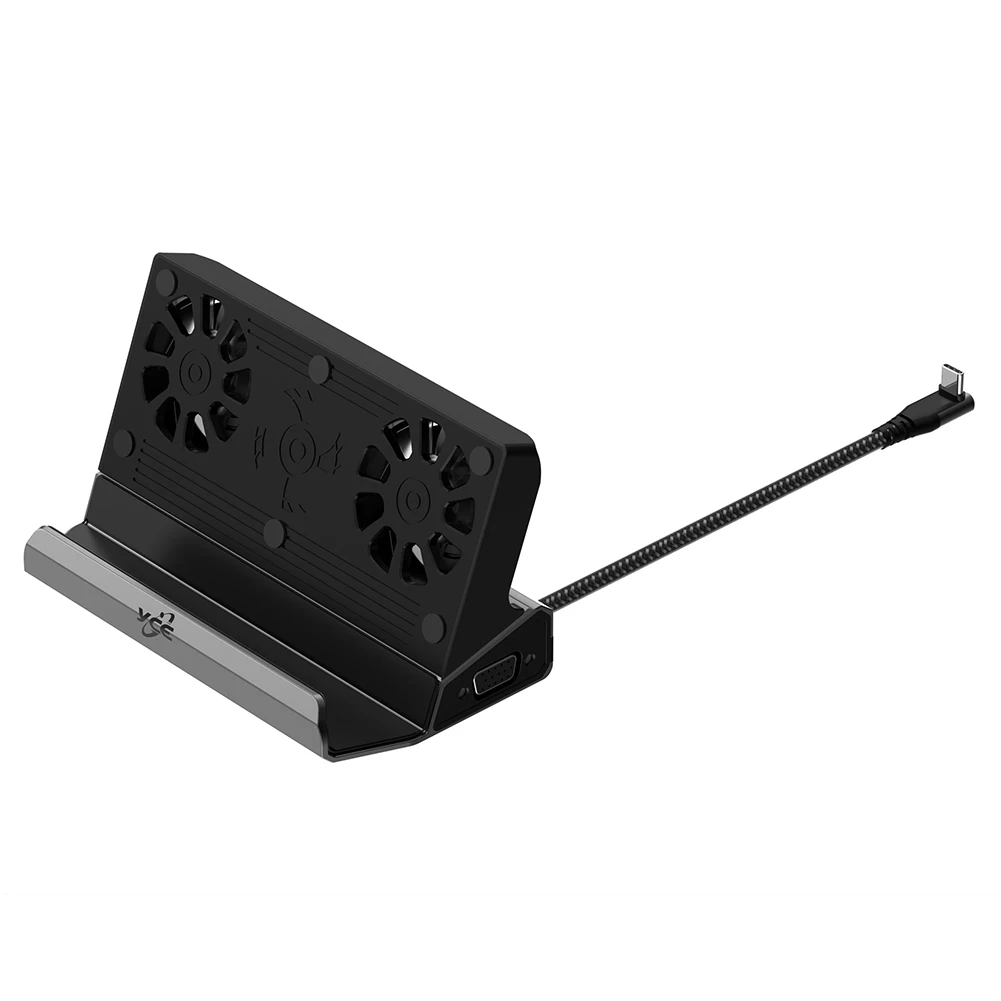 도크 콘솔 허브 HDMI 호환 도크 스탠드 4K 60Hz 기가비트 이더넷 1000Mbps 타입 C USB 3.0 2.0 PD 100W RJ45 ROG Ally 게임용