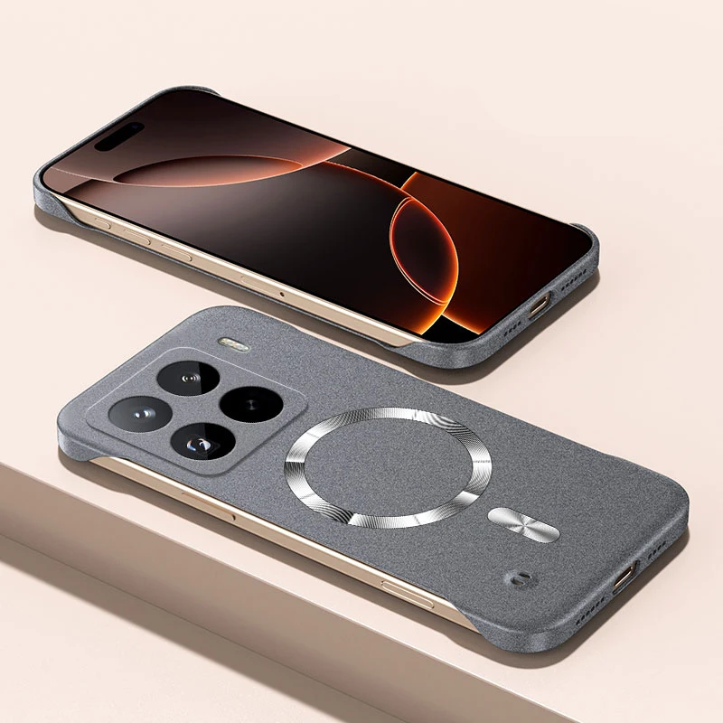 Magnetic Frameless Sand Rock Matte Case - Ultra Thin Hard Cover