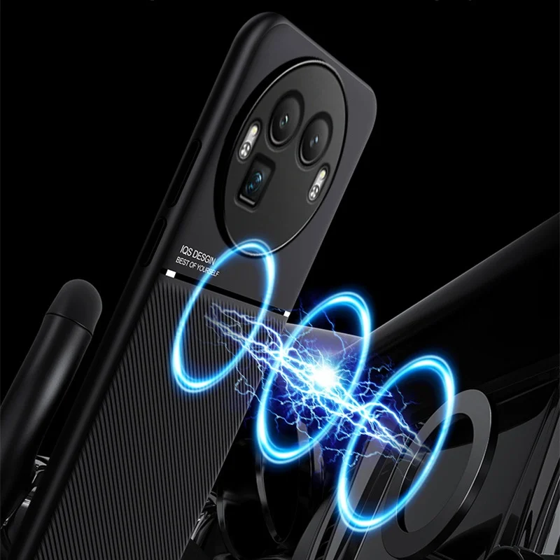 Luxury Magnetic Leather Phone Case – Soft Silicone Protective Back Cover