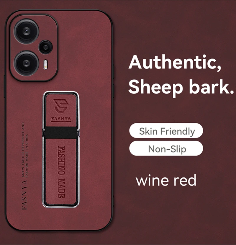 جراب هاتف بحامل سيارة مغناطيسي من الجلد ، غطاء خلفي من السيليكون للصدمات ، شاومي بوكو F5 5G ، بوكو F5 F 5 5F