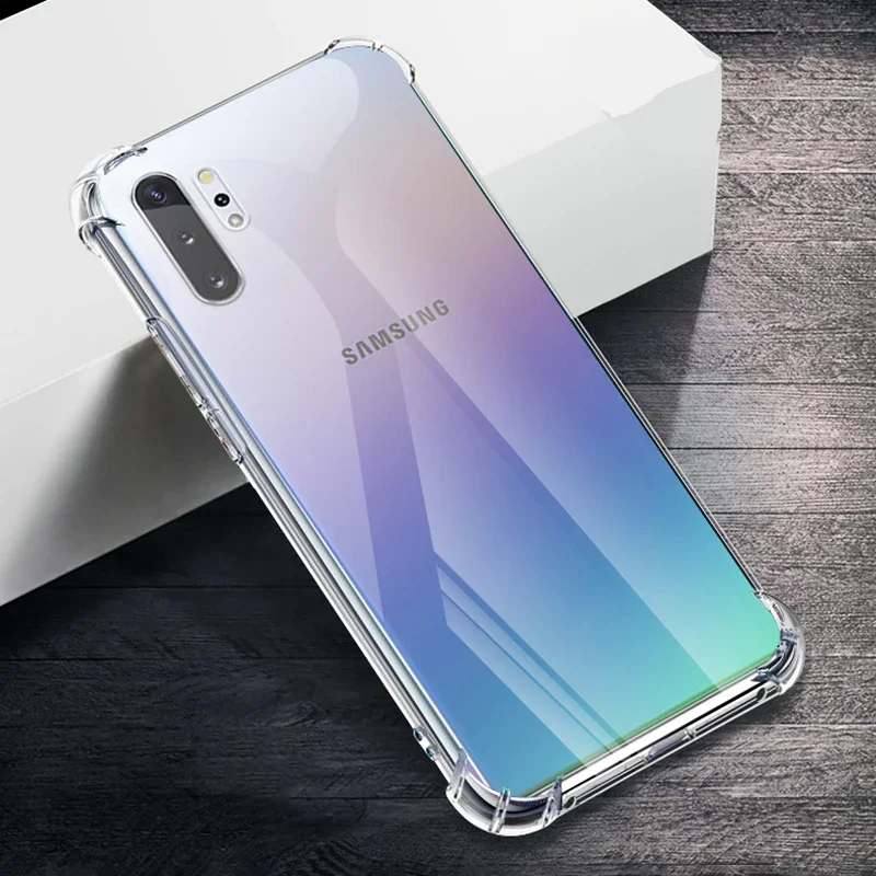 Airbag Anti-Drop-Handy hüllen für Samsung Galaxy Note10 Note 10 plus Lite 10 plus 10Lite 5g weiche, klare, stoß feste Stoßstangen abdeckung