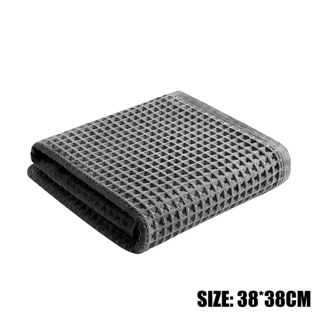 Ultra-Absorbent Microfiber Waffle Weave Cleaning Towel for Home and Auto Detailing