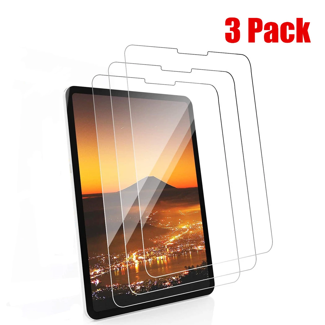 3piece Tempered Glass Film For Ipad Pro 11 Screen Protector For Ipad 10
