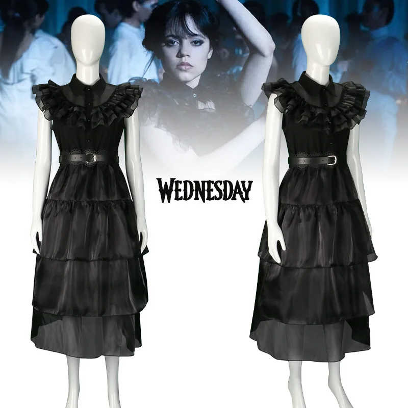 The Best Quality Wednesday Addams Inspired Black Tulle Dress 