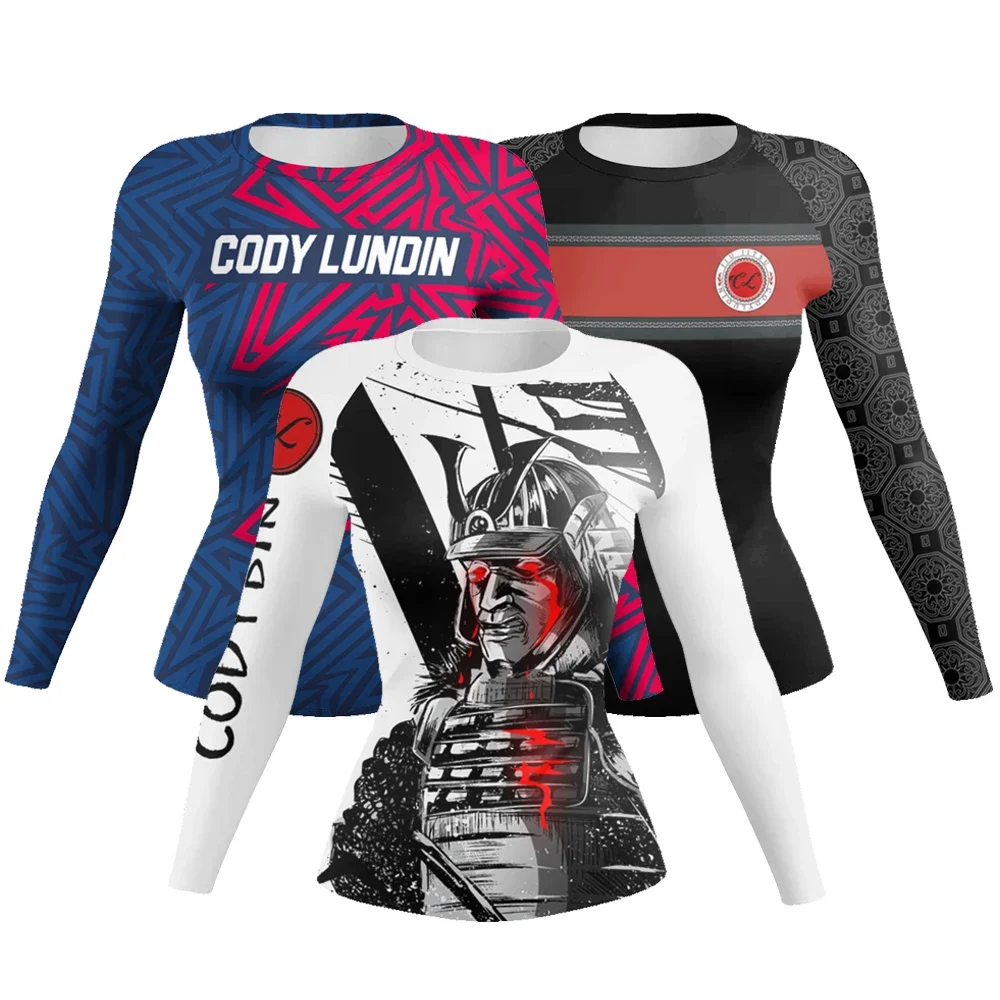 Rashguard jiu jitsuT Shirts For Women MMA Compression Shirt Muay Thai GI Kickboxing Shirts Gym Sportwear Bjj Gi Boxing Jerseys