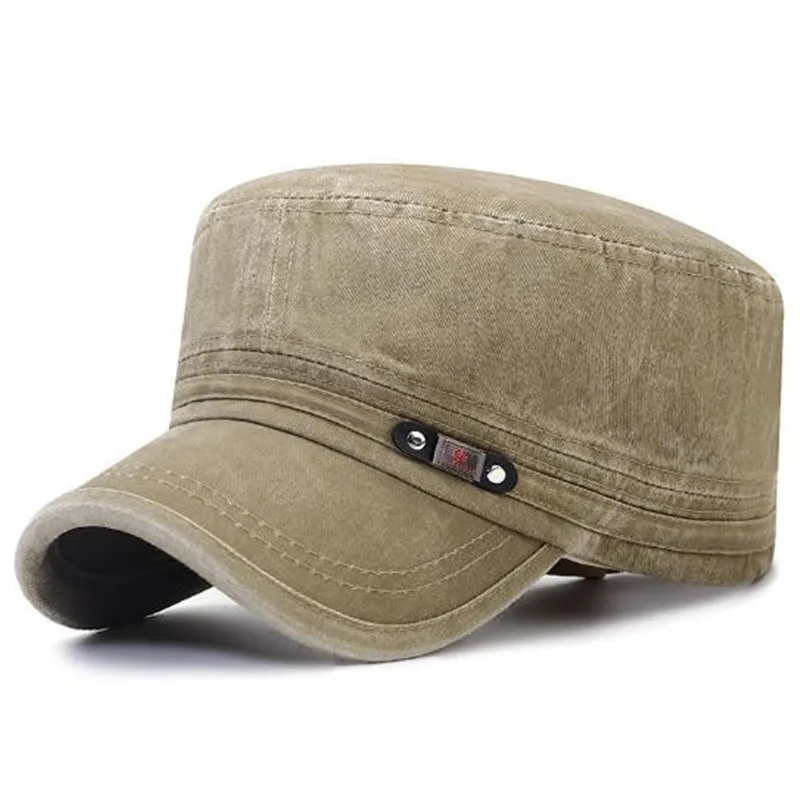 

New Autumn Men's Cap Washable Cotton Military Hats Vintage Sports Golf Hat Flat Caps For Men Camping Fishing Cap Free Shipping