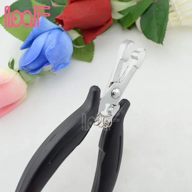 LOOF 1pc C type hair extensions pliers for Nail shaped making tools