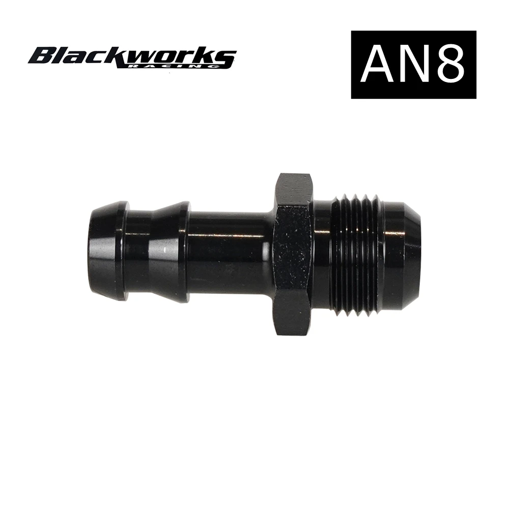 

Переходник с наружной резьбы 8AN на топливный шланг 1/2 дюйма, переходник с зазубриной для шланга AN8 с разъемом AN-8, размер отверстия 1 см, черный цвет