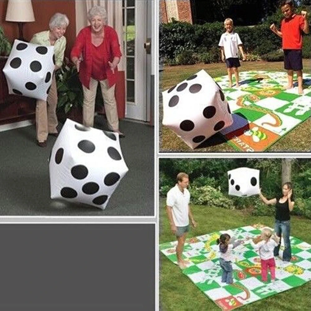 Game Dice Dice Set Acrylic Dice 1PC 30cm Giant Inflatable For Party