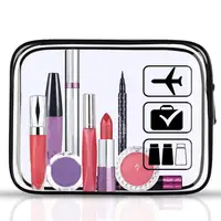 Transparent Makeup Bag PVC Waterproof Storage Bag Multi-functional Travel Toiletry Bag Beach Swimming Storage Bag Makeup Bag 2
