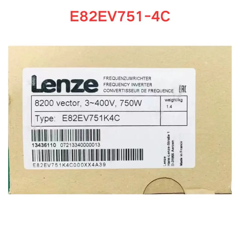 오리지널 E82EV751-4C 주파수 변환기, 신제품