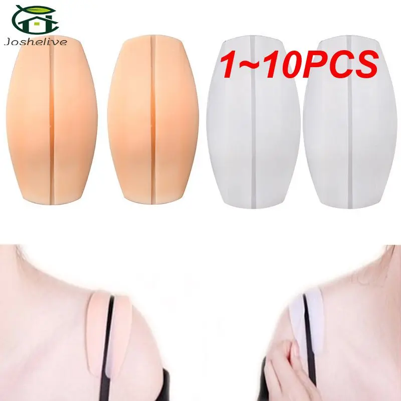 Shoulder Pads Silicone Shoulder Pad 1~10PCS Silicone Shoulder Pad Soft Bra Strap Holder Cushions Non Slip For Woman