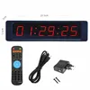 8.2inch Remote Control Led Display Electronic Clock Stopwatch Interval Timer Precision Wall Clock For School Gym Training Timer 1