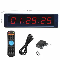 8.2inch Remote Control Led Display Electronic Clock Stopwatch Interval Timer Precision Wall Clock For School Gym Training Timer 1