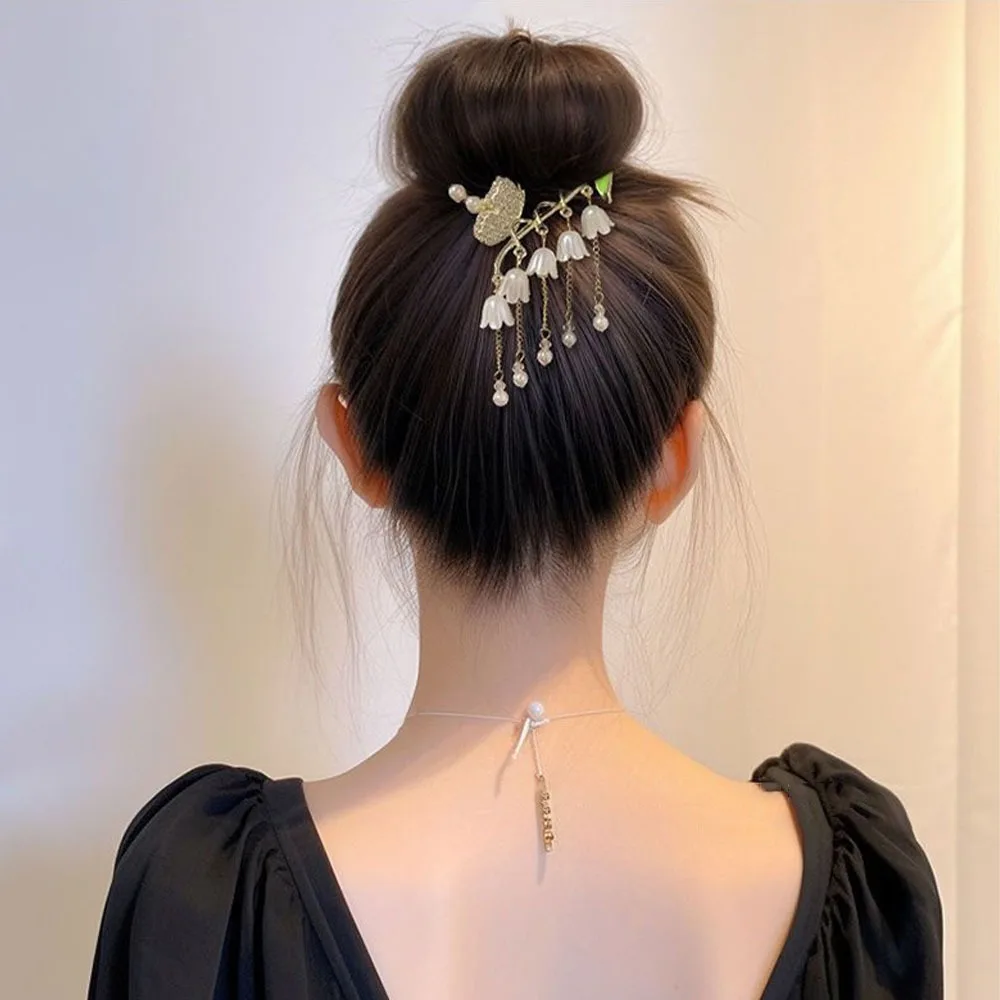 Presilha de cabelo borboleta com pérolas estilo chinês elegante_voghion.com