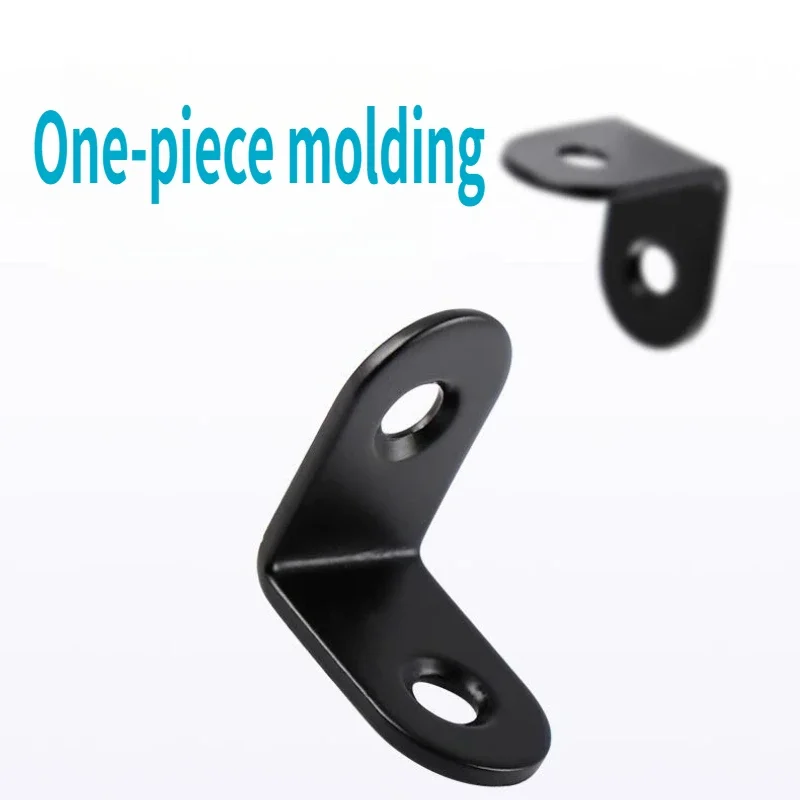30pcs black stainless steel L-shaped right angle bracket connector fasteners stainless steel brackets fastening wooden furniture