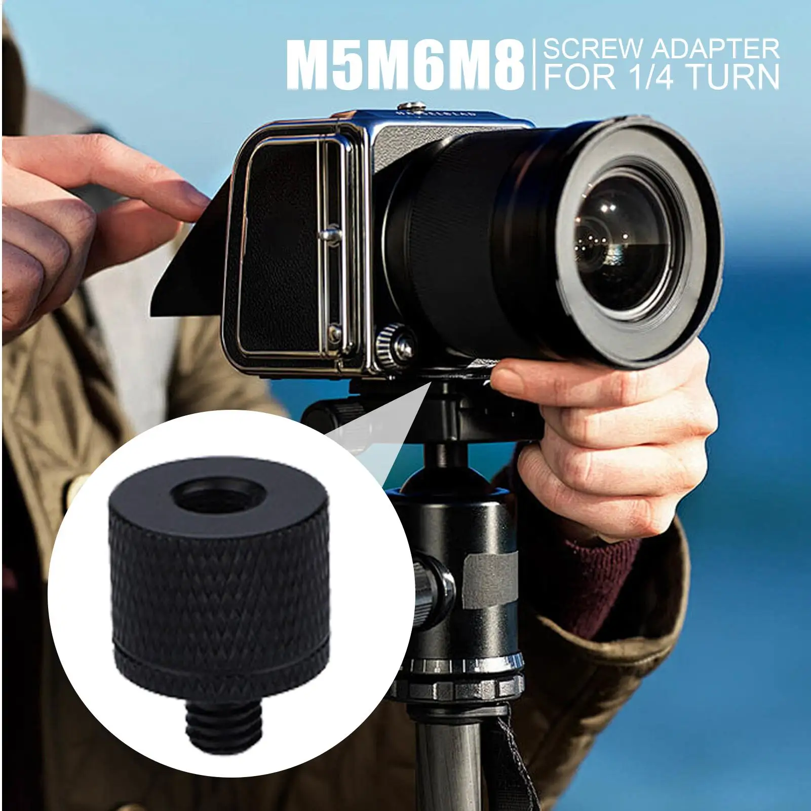 1/4 to M4 M5 M6 M8 Conversion Screw Male to Female Thread Screw Mount Converter Adapter Standard