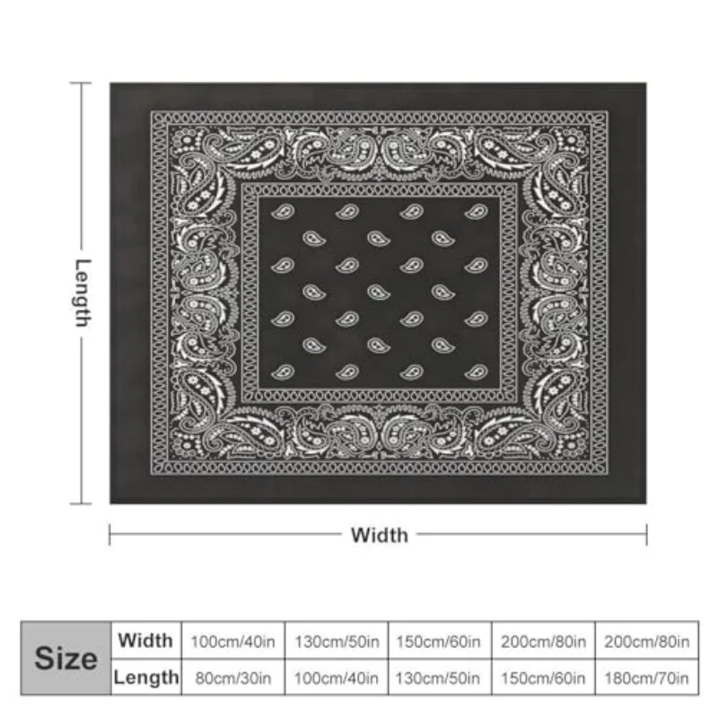 Paisley Plush Throw Blanket 5