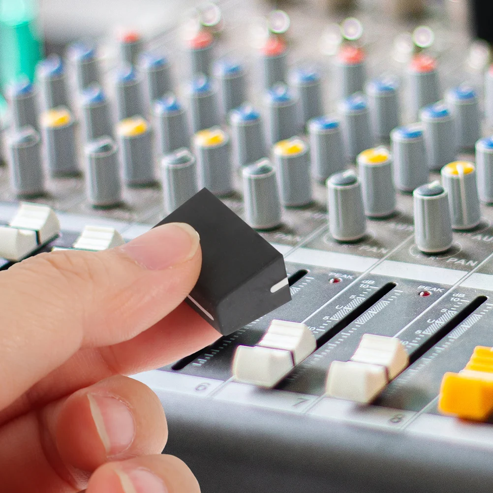 Behringer/타원형 구멍용 믹서 전위차계 페이더 캡, 오디오 볼륨 조절기, 페이더 슬라이더 캡 교체, 4mm