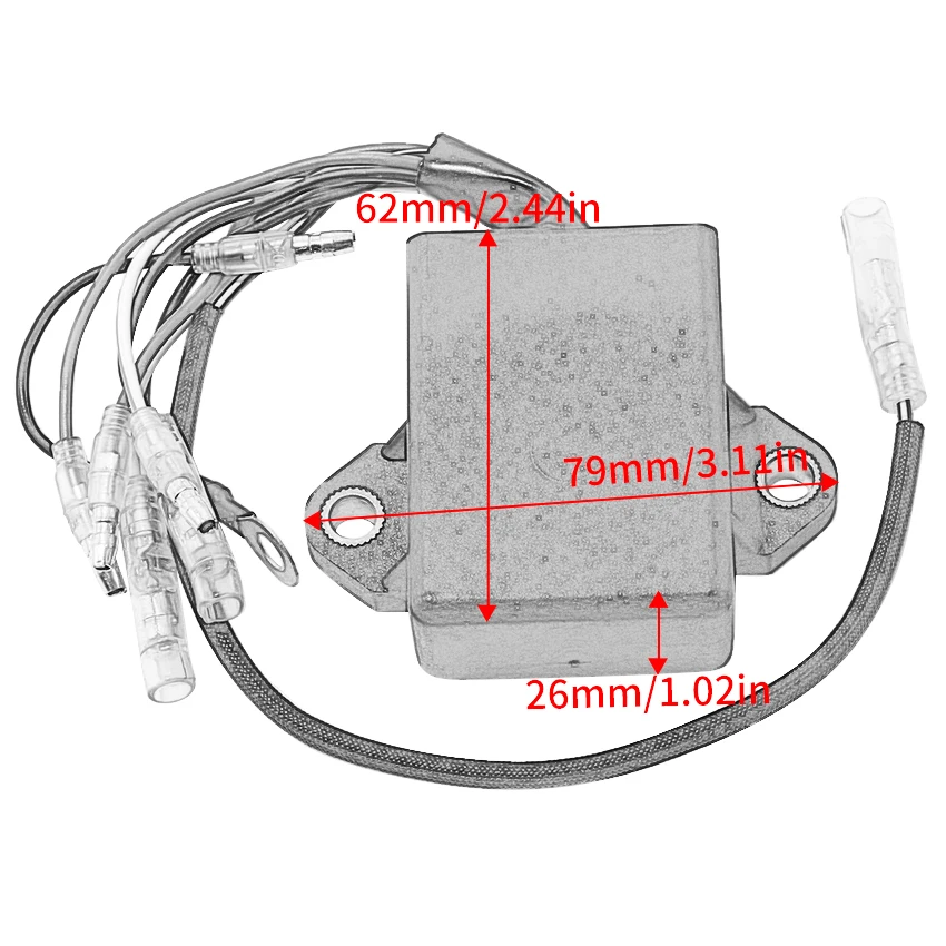 

Ignition System Unit CDI For Yamaha 9.9HP 9.9 MS/LH 13.5HP 13.5A MHS/L 15HP 15F MHL OEM:63V-85540-00 63V-85540-01 63V-85540-02