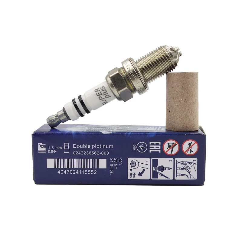 

4pcs 0242236562 Platinum Spark Plug Candles For BMW E36 E38 E39 E46 Audi A4 A6 A8 12120037608 FGR7DQP+ 48 Car Engine