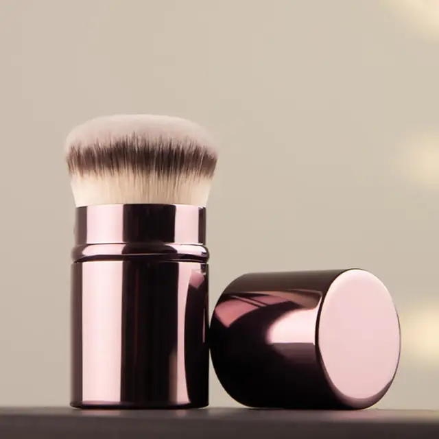 1PC Retractable Foundation Makeup Brush Soft Fluffy Blusher Powder Concealer Bronzer Makeup Brush Portable Cosmetic Makeup Tools