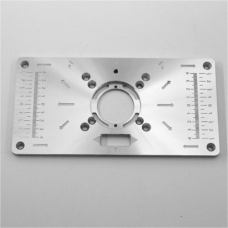 Multifunctional Aluminum Router Milling Table Insert Plate Trimmer Engraving Machine Woodworking Bench Tools woodworking tool woodworking bench woodworking workbench router insert plate router plate