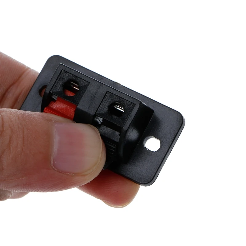 

10 Pcs 2 Positions Push in Jack Spring Load o Speaker Terminals Connector DropShipping
