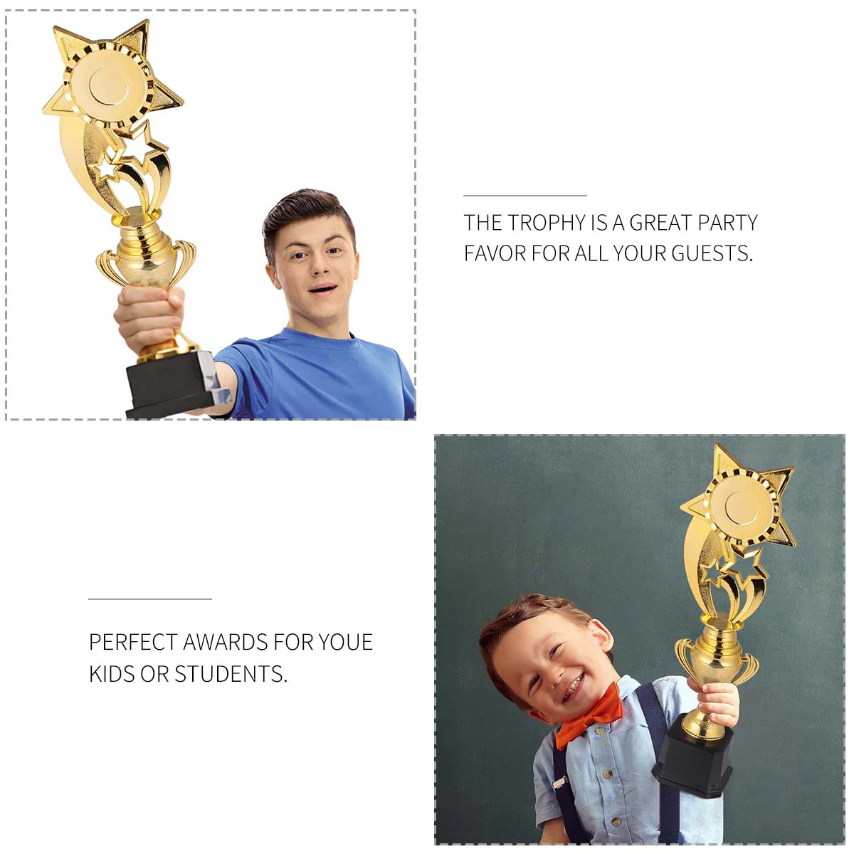 Mini Plastic Star Trophies Children Sports Award Ceremony Gift Trophy Prizes Kids Reward Team Sports Souvenirs