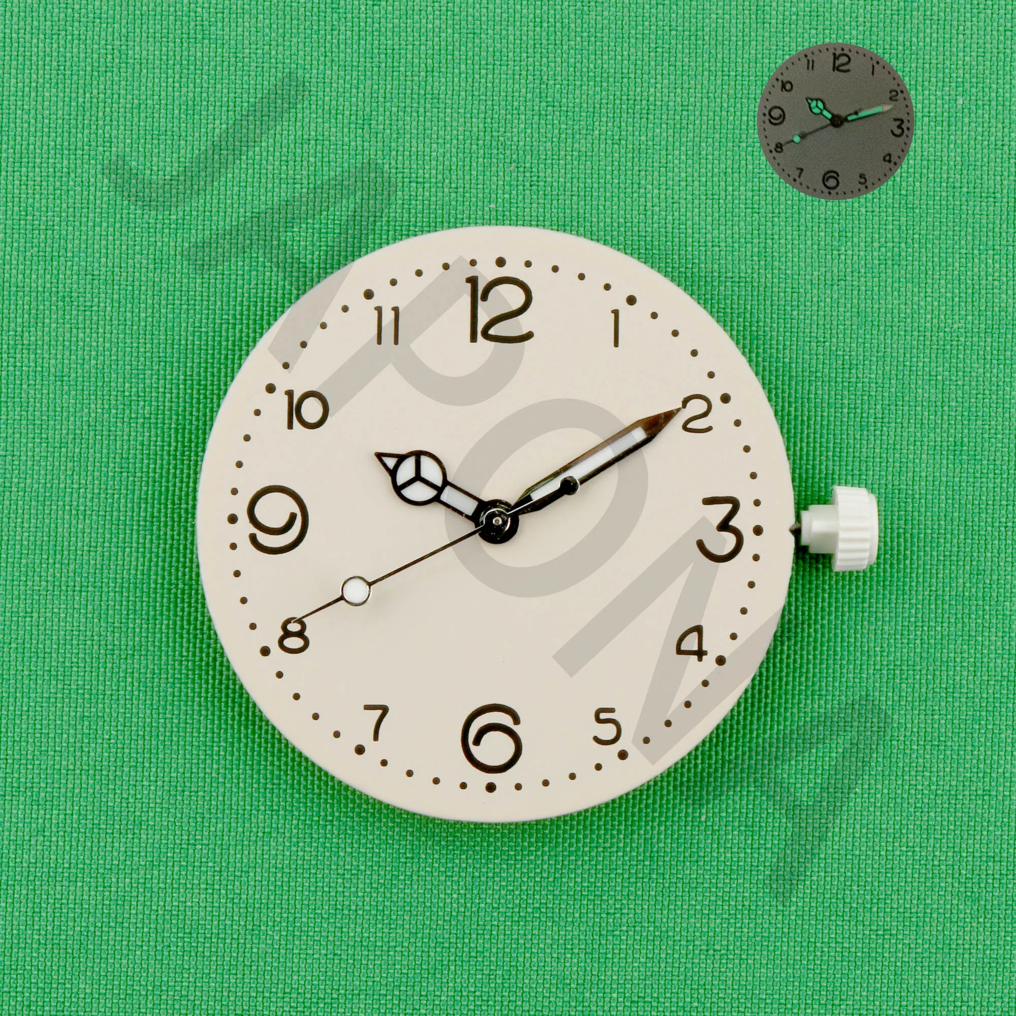 Kit Lancette Orologio Luminescenti Verdi Per Movimento Miyota 2115 Al Quarzo