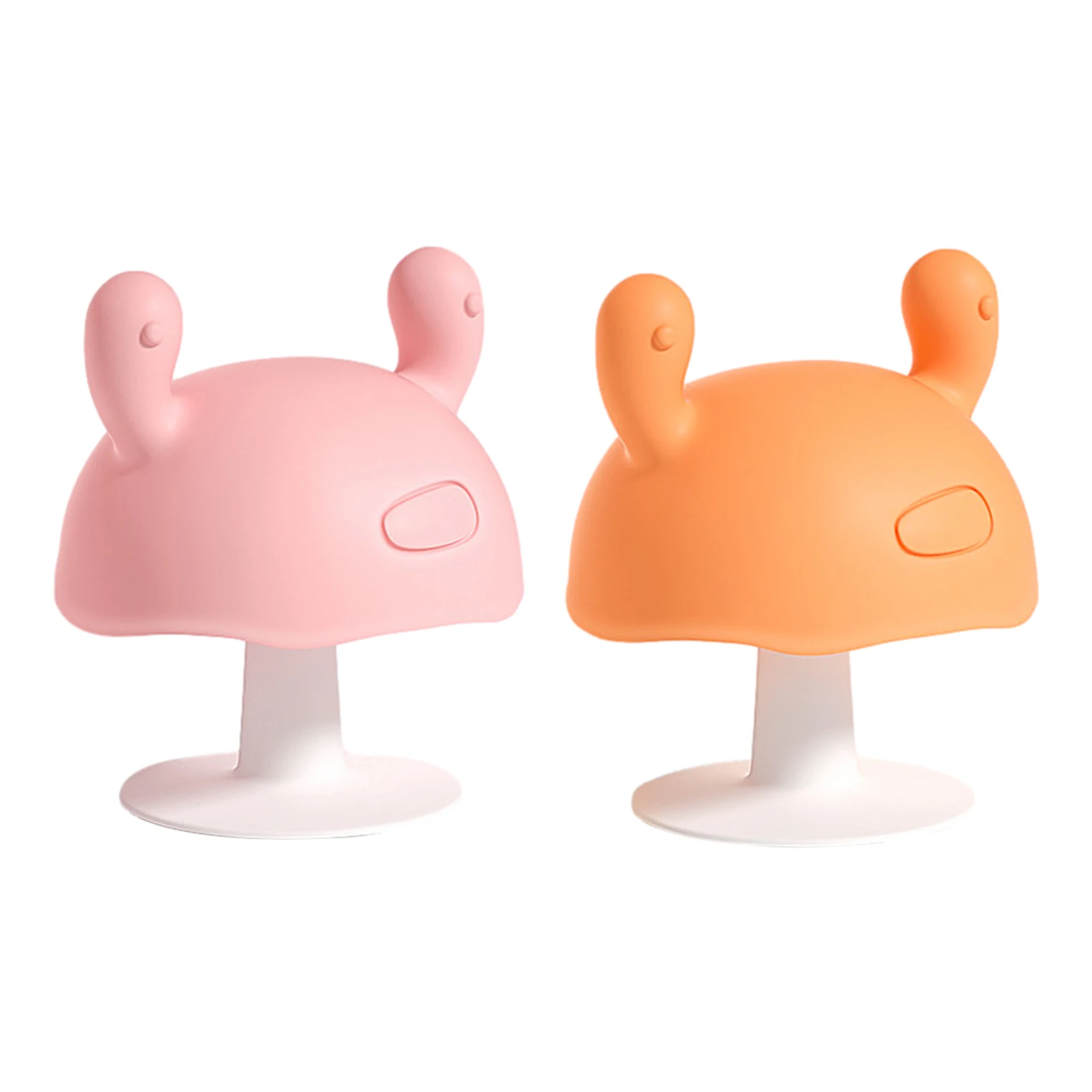 

Mushroom Soothing Teether Infant Sucking Pacifier Silicone Baby Teeth Toys Infant Mushrooms Soothing Teeth Training Tool #WO