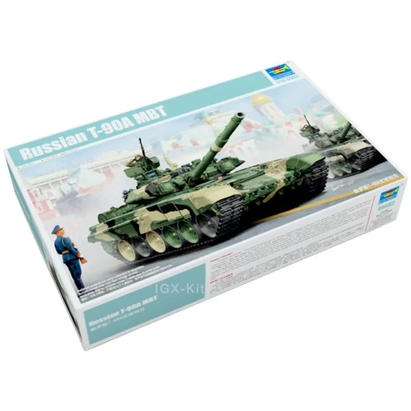 

Trumpeter 05562 1/35 Russian T-90A Main Battle Tank MBT Military Toy Handcraft Plastic Assembly Model Building Kit