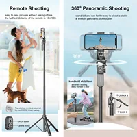 80" Tall Selfie Stick Tripod Stand with Remote for iPhone Camera Travel Tripod Phone Holder for Video Recording Photo Vlogging - Image 3