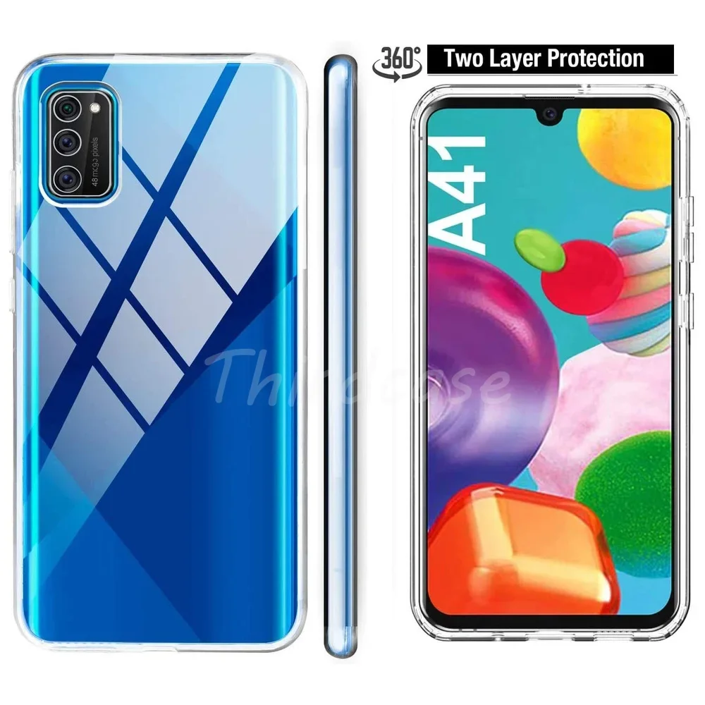 Ultimate 360° Shockproof Clear Case with Screen Protector - PC + Silicone