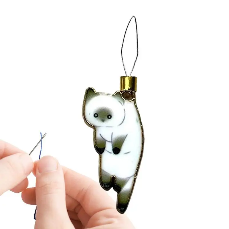 Needle Threaders Cute Cat Threader Needle Hand Sewing Tool DIY