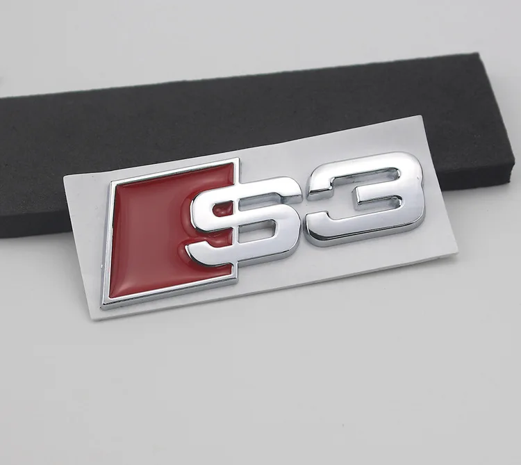 car bonnet sticker Original Plastic Sticker For Audi Sline S3 S4 S5 S6 S7 S8 Logo A3 A4 A5 A6 A7 A8 Emblem Badge Decal custom decals for trucks