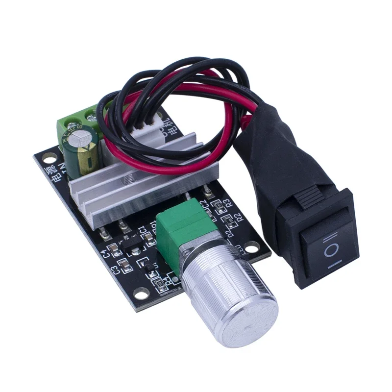 

DC Motor Forward Driver Reverse Switch Adjustable Speed Controller PWM 6V 12V 24V 28V 3A