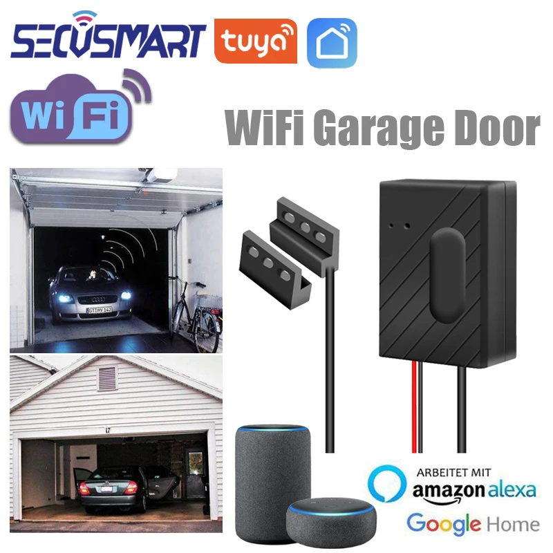 TuyaWiFiGarageDoorSensorOpenCloseDoorDetectorSmartHomeSecurityProtectionSensor