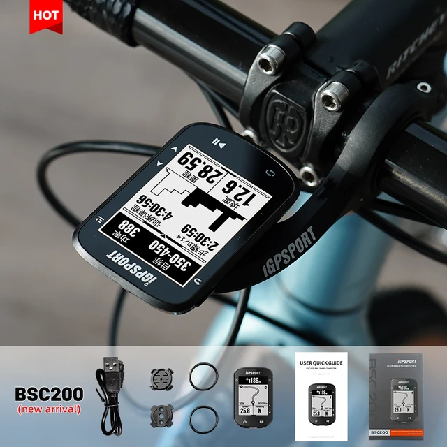 Compteur vélo GPS, BSC100S Ant+ Ordinateur de vélo sans Fil